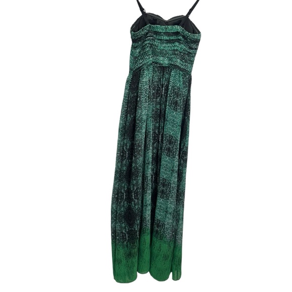 NWT Moulinette Soeurs Vernalis Maxi Dress Strapless Green Black Size 0 - Picture 3 of 11